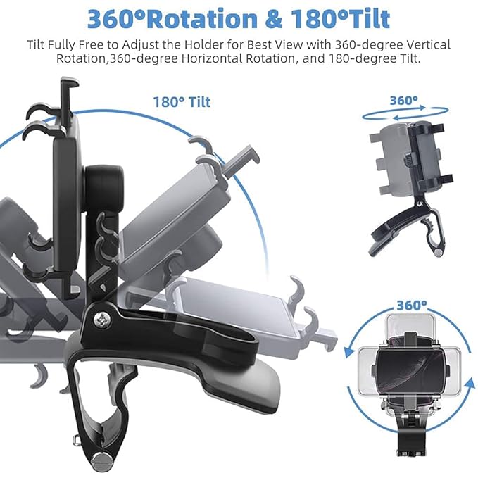 Universal Car Phone Holder Upgraded 360° Rotatable for Dashboard