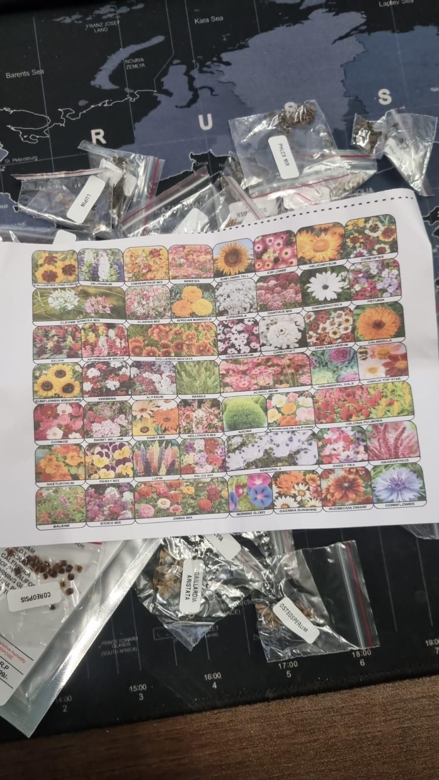 40 Varieties of Flower Seeds
