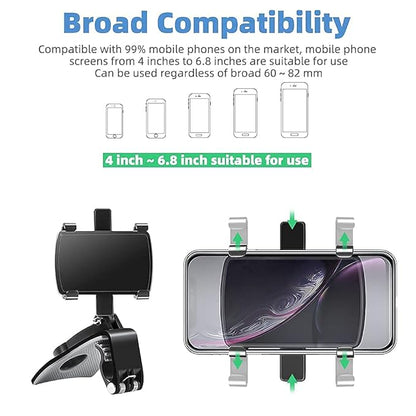 Universal 360° Car Mobile Holder – Multi-Mount Design