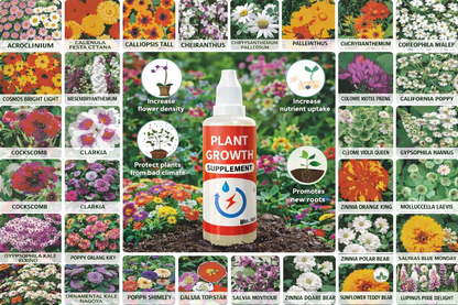 100 Varity-in-1 Flower MEGA-PACK! 🌸 Luxury Home Garden Kit + 🎁 FREE Plant Booster) 🌻