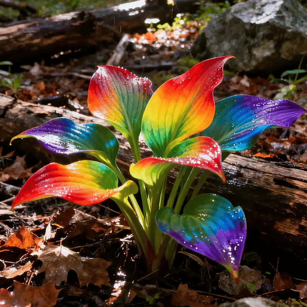 Premium Royal Rare Multicolor Hosta Seed (Pack of 6 colour seeds) + 100 Grams Organic Potmix Free