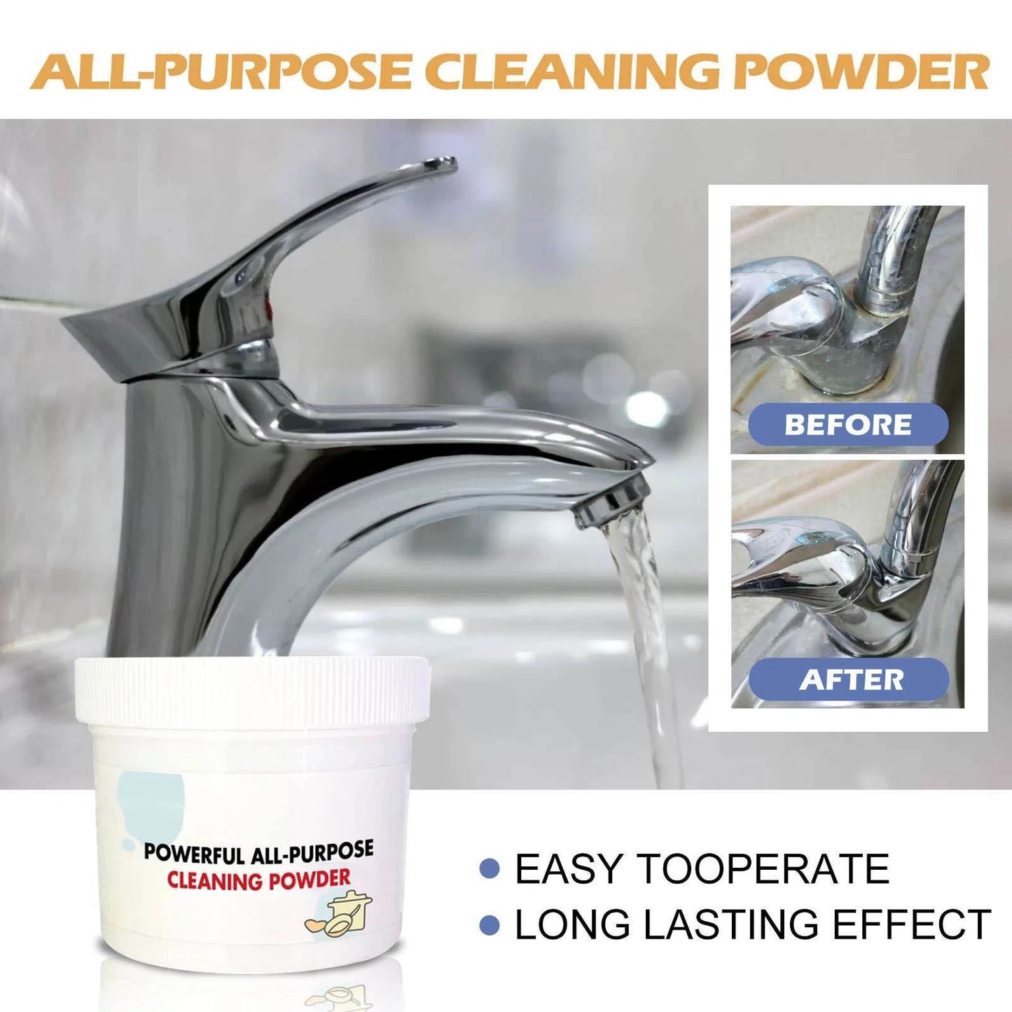 All-Purpose Instant Kitchen Cleaning Powder (Buy 1 Get 1 Free)