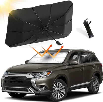 Premium Car Windshield Sunshade Umbrella – Heat & UV Protection [Universal Fit for All Cars]